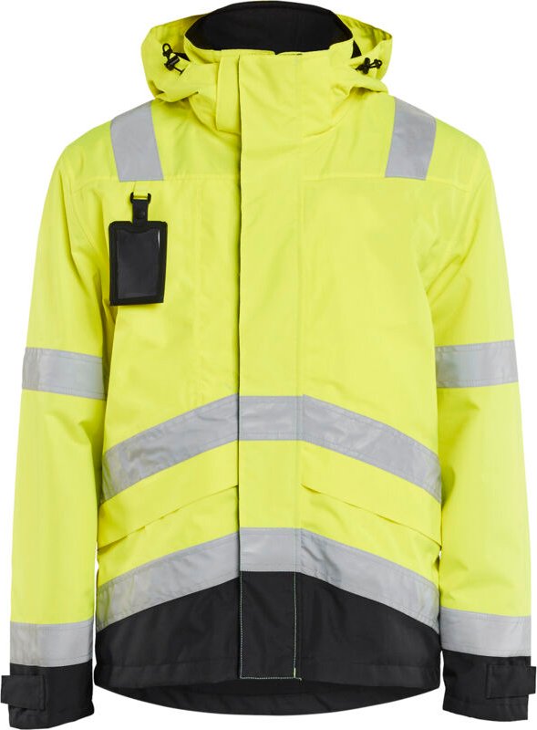 Hochsichtbare Arbeitsschutzjacke 4837 - Neon Gelb/Schwarz 4XL