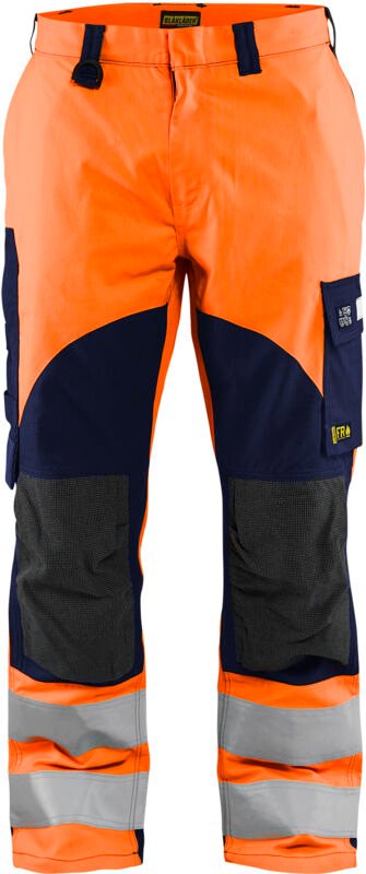 Multinorm Arbeitshose inhärent 1588 - Neonorange/Navy 3XL - FR(56) - SE(C62) - Normen