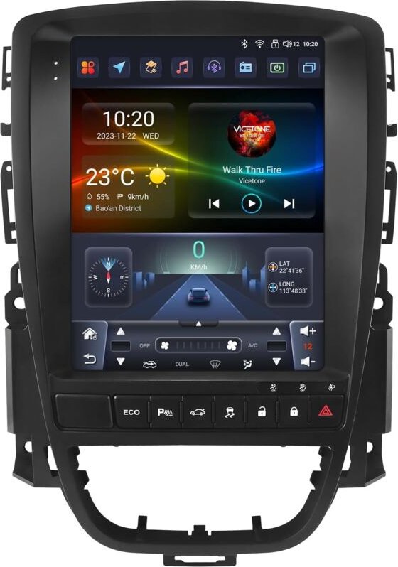 Android 13 9,7" 8-Core-Touchscreen-Autoradio für Opel Astra J/Vauxhall Buick Verano 2009–2015, kabelloses WLAN, Android ...