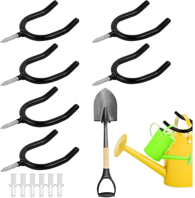 Thumbnail - Gartengerätehalter zur Wandmontage, Wandgerätehalter, Gartengeräteregal, Wand-Gartengerätehalter, Wandaufbewahrungswerkz...