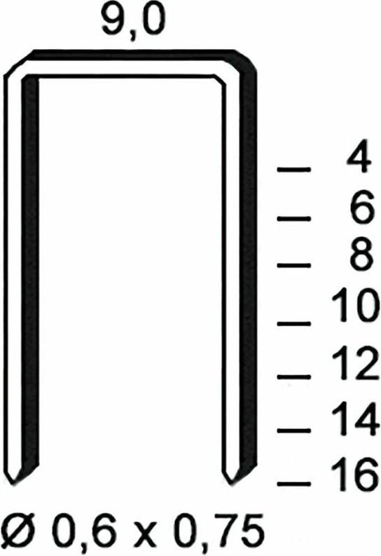 Alsafix - Klammern Type v 8 mm aus Stahldraht verzinkt (10000 Stück)