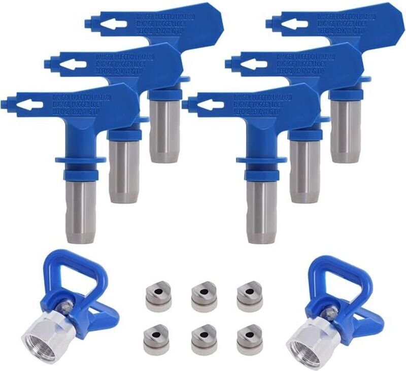 Umkehrbare Airless-Sprühdüse, 2X Düsensitzschutz, Airless-Düsenzubehör für Hochdruck-Farbspritzpistole (Typ 211, 315, 41...