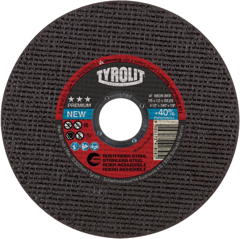 FP - tyrolit Trennscheibe Hochleistungsausführung premium extra schmal, Scheiben-Ø: 115 mm