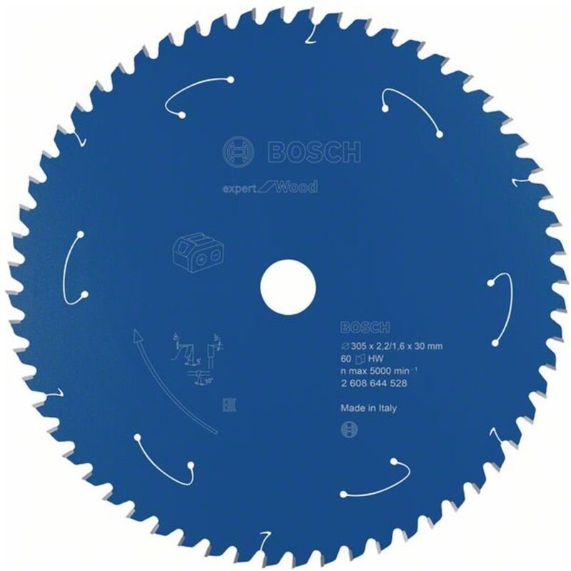 Thumbnail - Bosch Akku-Kreissägeblatt Expert for Wood, 305 x 2,2/1,6 x 30, 60 Zähne