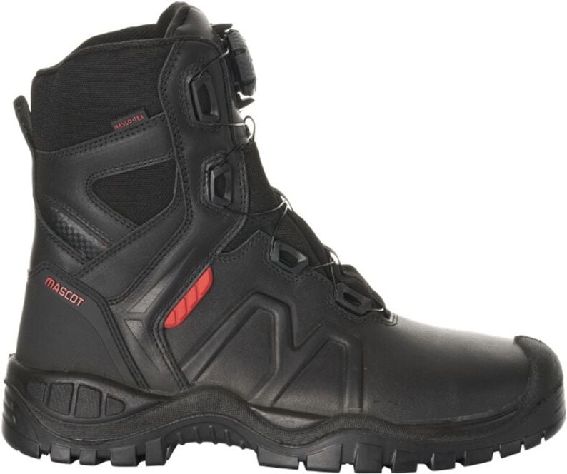 Sicherheitsstiefel S3 mit boa® Fit Syste Sicherheitsstiefel S3 Sicherheitsschuhe Gr. 41, schwarz - Mascot