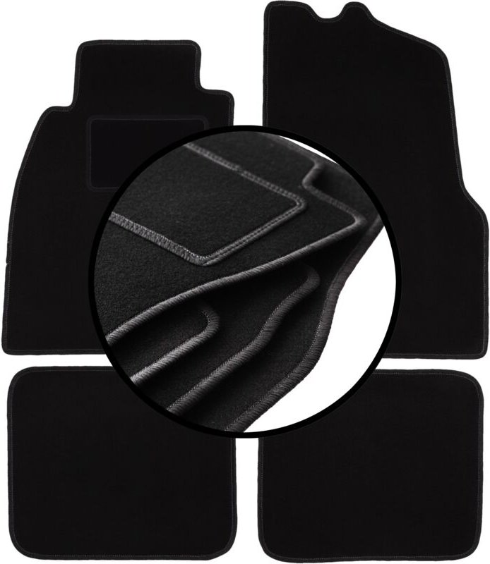 Kompletter Satz Veloursmatten für: Mitsubishi Carisma Limousine, Liftback, Fließheck (1995-2004)