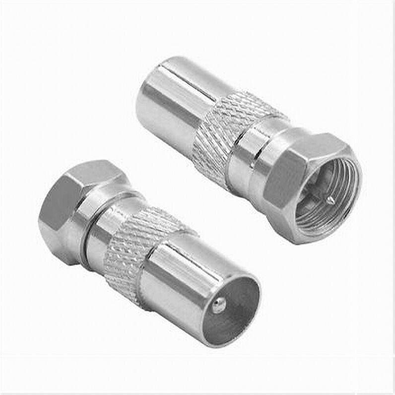 Trade Shop Traesio - Trade Shop - 2 stücke tv satellitenantennen-anschlussadapter typ f stecker auf cei stecker C-079 -
