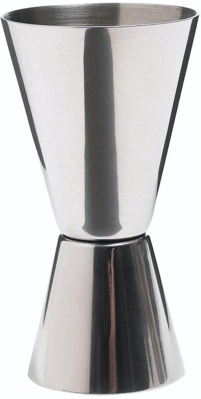 Bar Craft Doppelmessgerät de Drink Jigger, polierter Effekt, Edelstahl, 25 ml/50 ml