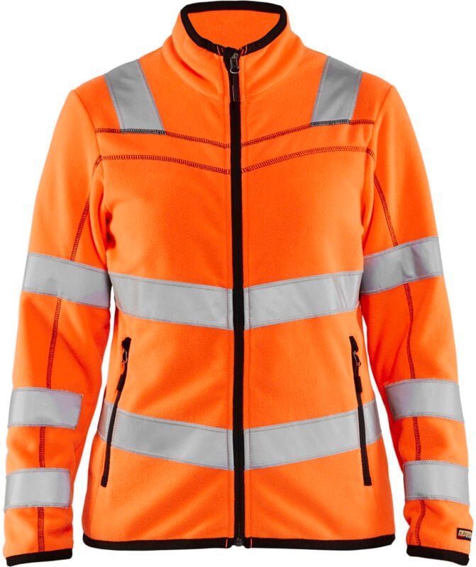 Arbeitsjacke aus Mikropolar mit hoher Sichtbarkeit für Damen 4966 – Neonorange XL