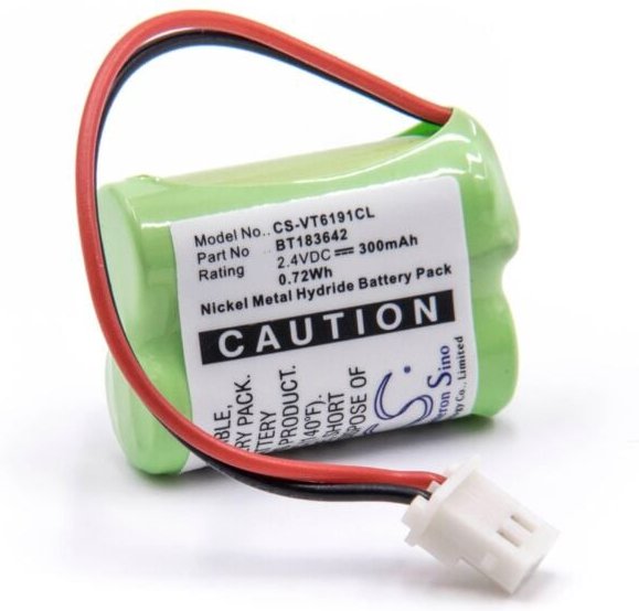 Vhbw - Akku kompatibel mit V-Tech LS6005, LS6191, LS6195 schnurlos Festnetz Telefon (300mAh, 2,4V, NiMH)