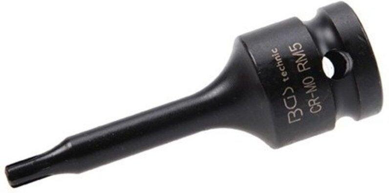 Bgs Technic - Kraft-Bit-Einsatz Länge 75 mm Antrieb Innenvierkant 12,5 mm (1/2') Keil-Profil (für ribe) M5