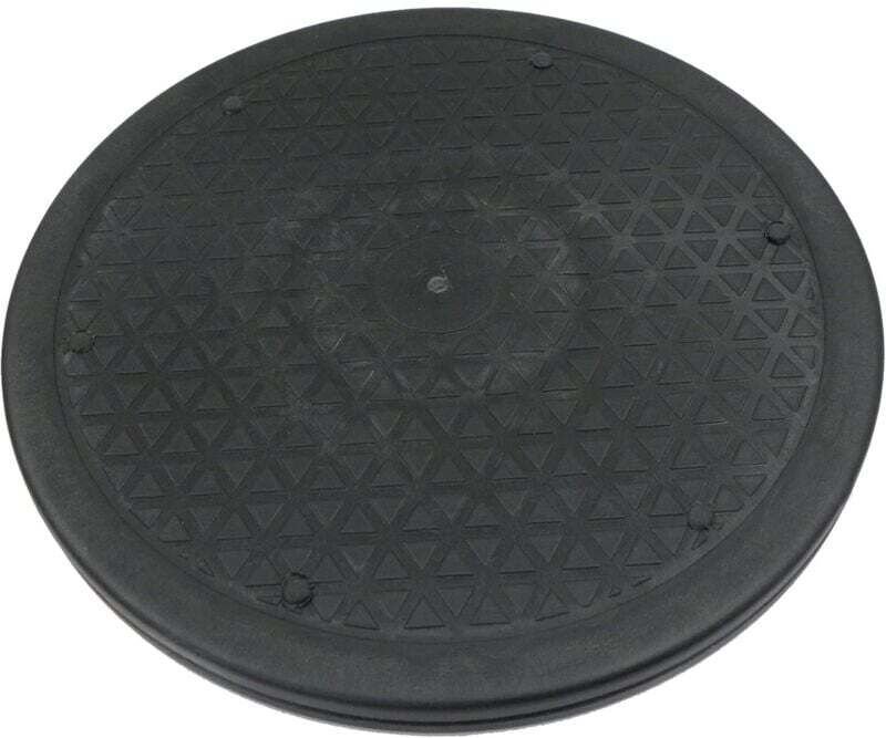 Thumbnail - 25 cm Plattenspieler, drehbarer Plattenspieler, 360° manuell schwenkbarer Plattenspieler mit Stahlkugellager, Rautenmust...