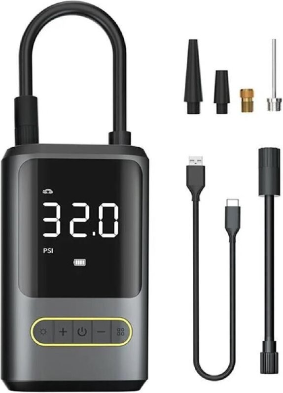 Tragbarer Luftpumpe, schnelles Aufpumpen, 150 PSI, kabellos, 12 V DC, automatisch