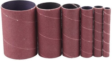 Satz mit 6 Schleifhülsen 115 mm Körnung 120 (12/20/25/38/55/80 mm)