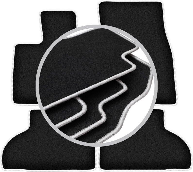 CARLUX-SILVER Autofußmatten für: BMW X5 F15 SUV (2013-)