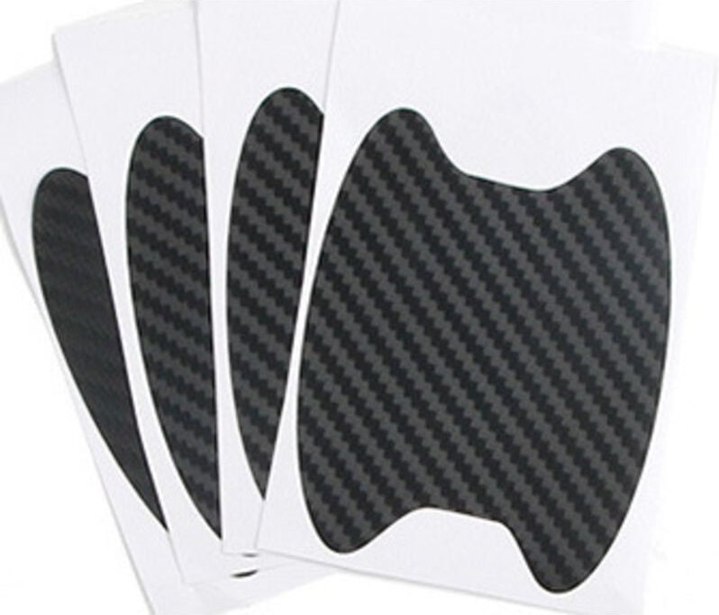 4-teilige Autoaufkleber für die Außenseite, universelle kratzfeste Schutzfolie aus Kohlefaser für den Autotürgriff, pass...