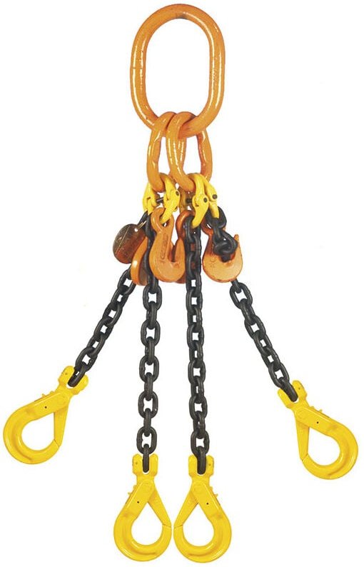 Fervi - Kettenzugstangenanhanger 4-armig 10 mm - 2000 mm - 6700 kg pdc4/10/2