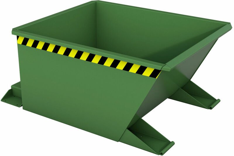 Bauer Kippbehälter GU-RZ 30, lackiert, Resedagrün