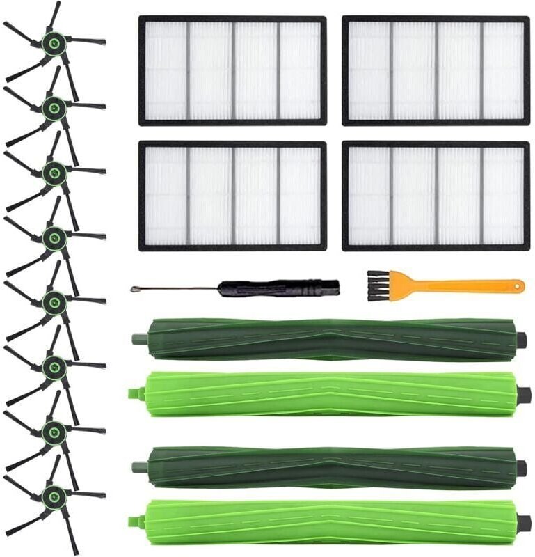 CHOYCLIT Ersatzteil für Staubsauger der Roomba s9 (9150) s9+ s9 Plus (9550) S-Serie, inklusive 2 Sätzen Trommelbürsten, ...