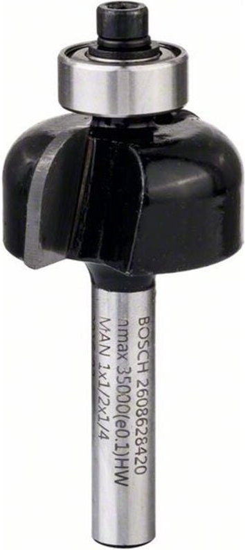 Hohlkehlfräser 1/4, R1 6,3 mm, d 25,4 mm, l 12,7 mm, g 54 mm - Bosch