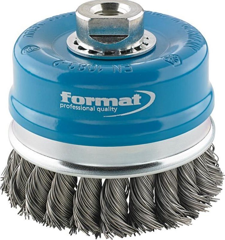 Topfbürste Stahldraht gezopft M14 100x0,50mm - Format