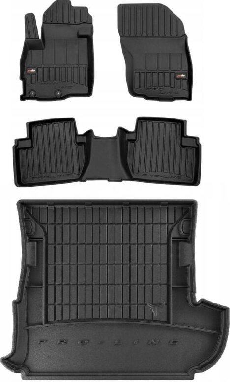 SET 3D Gummimatten Mitsubishi Outlander 2 2006-2012 mit zs