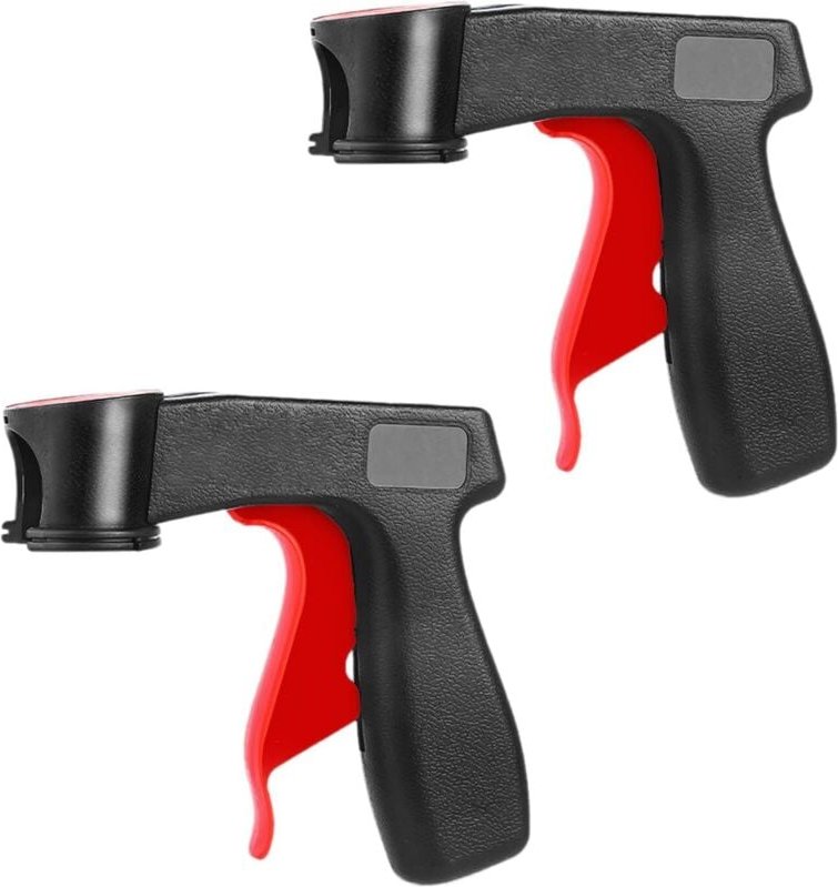 2er-Set Zubehör für Lackiermaschine - Pistolengriff und Flaschenhalter - Sprühhalter