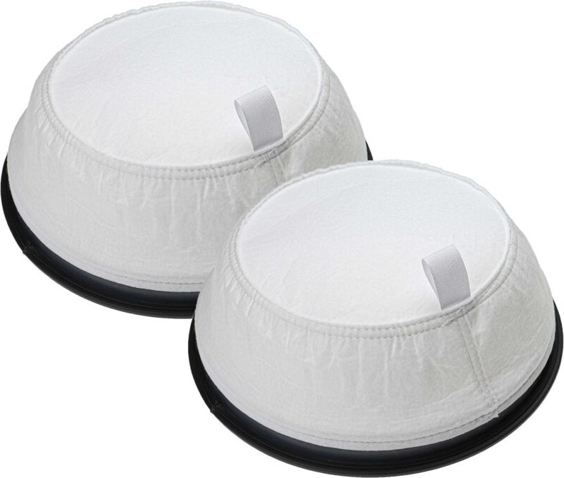 2x Sackfilter kompatibel mit Taski Bora S5.1 Trockensauger, Staubsauger - Ersatz-Filter Schwarz Weiß - Vhbw
