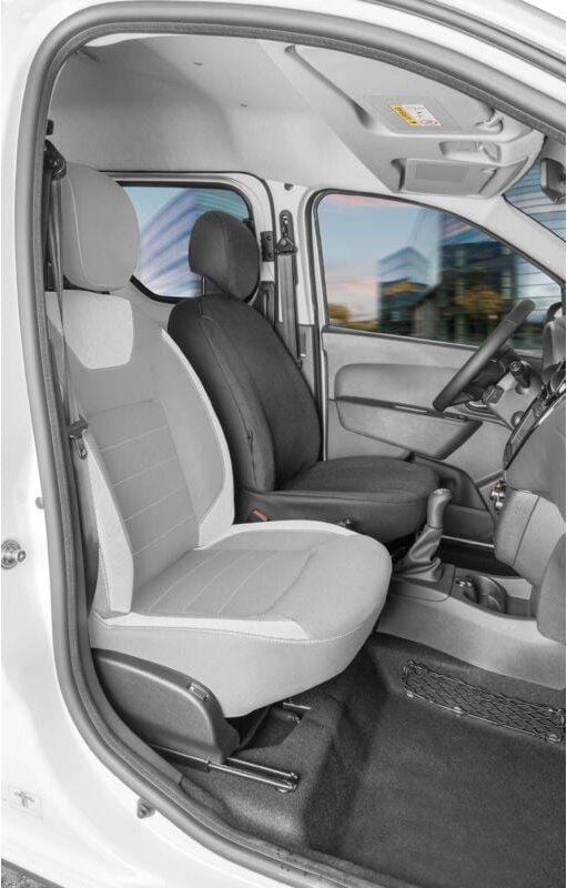 Walser - Passform Sitzbezug aus Stoff kompatibel mit Dacia Dokker, Einzelsitz Fahrer