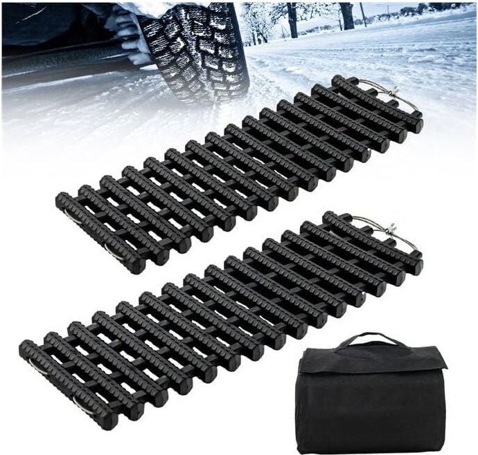 2 Stücke Anfahrhilfe Auto, Sandbleche Offroad, Traktionsmatte für Sand Schnee eis Schlamm, Offroad Tracks Traction Mats,...