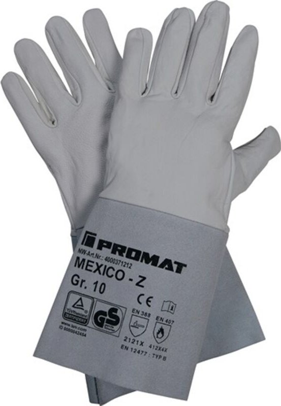 Promat - Schweißerhandschuhe Mexico z Größe 11 grau en 388, en 407, en 12477 psa-