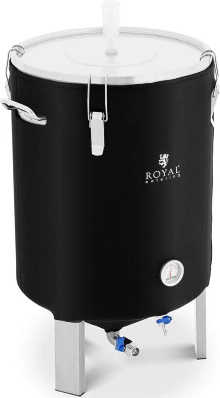 Fermenter Edelstahl Fermentierkessel Gärkessel mit Isoliermantel 70 l 0 - 40 °c