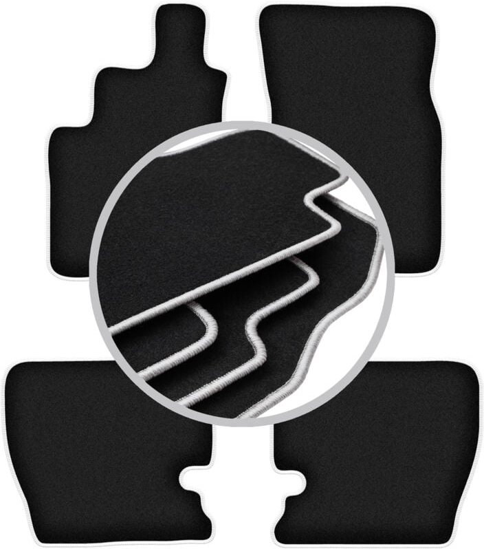 CARLUX-SILVER Autofußmatten für: SsangYong Musso SUV (1993-2005)