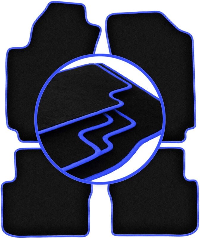 CARLUX-BLUE Autofußmatten für: Dodge Dart Limousine (2012-2016)