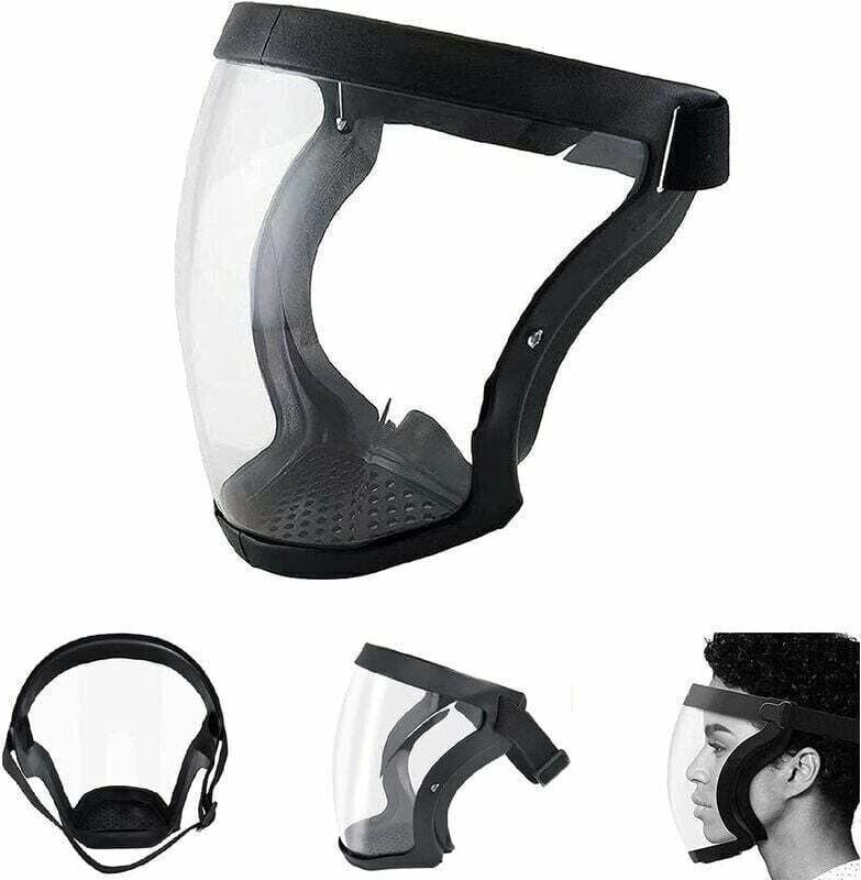 Antibeschlag-Gesichtsschutzschild, Super-Schutzschild, Anti-Staub-Vollgesichts-Sicherheitsschutzmaske, Transparent Schwa...