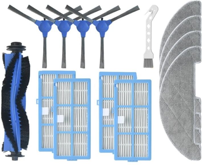 Thumbnail - 14 stücke für 850T Roboter Staubsauger Zubehör Ersatz Teile Wichtigsten Pinsel Seite HEPA-Filter