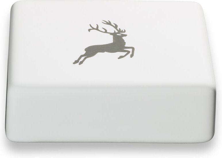 Gmundner Keramik - Grauer Hirsch, Oberteil Butterdose