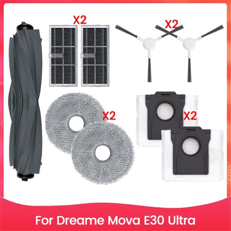 Für E30 Ultra Roboter-Staubsauger, Hauptseitenbürste