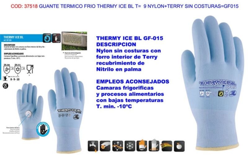 Thumbnail - Thermy Icebl T9 Nahtloser Kälte-Thermohandschuh aus Nylon-Terry