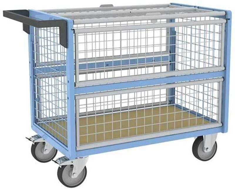 Geschlossener Gitterwagen - Platte 1185x765mm - Tragfähigkeit 500kg - 800726233