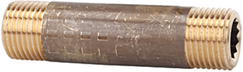 Rohrdoppelnippel, g 3/4, Länge 120 mm, Messing blank - Riegler