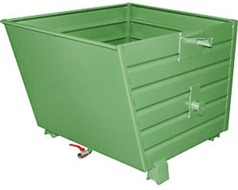 Bauer Späne-Stapelkipper BSS 90, lackiert, Resedagrün