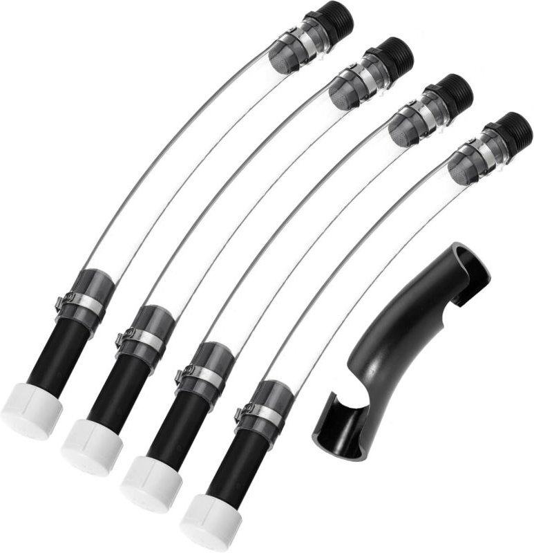 4 Stück Kraftstoffeinfüllkanne Schlauch mit Schlauchbieger, Rennsport-Kraftstoffeinfüllschlauch für Rennsport-Kraftstoff...