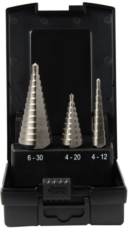 Stufenbohrer gerade Nut Set eco HSS-Co 5% 3-tlg. - Projahn