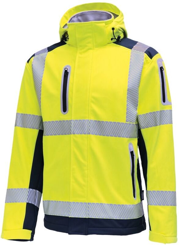 Vizwell Warnschutz-Softshelljacke VW177T Gr. 2XL gelb