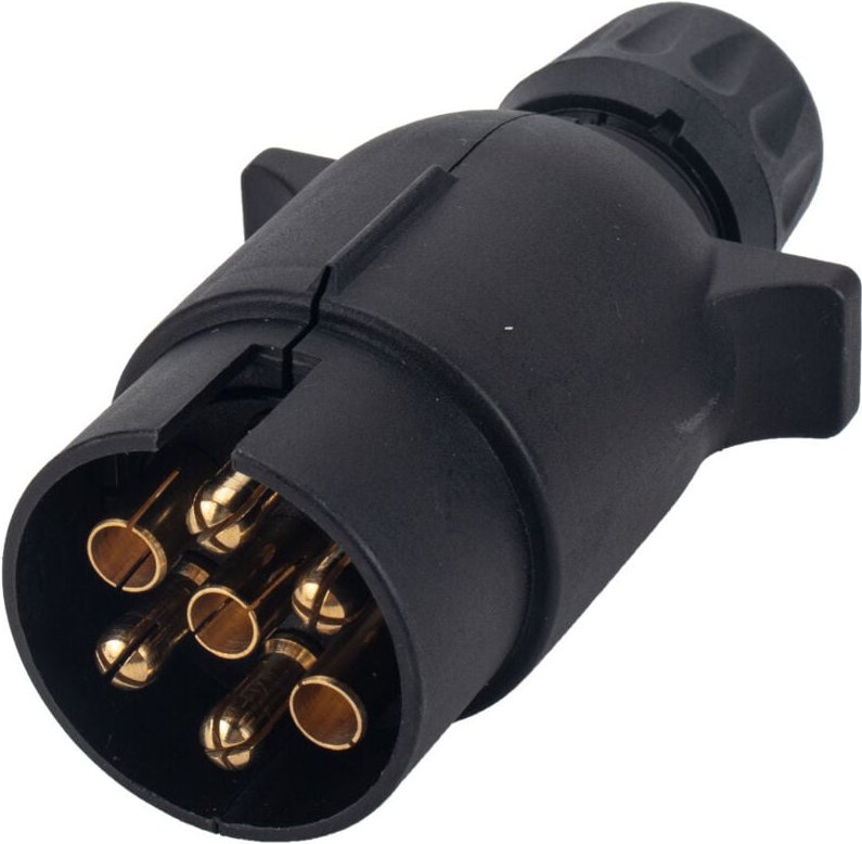 7-poliger Anhängerstecker, 12 V wasserdichter 7-poliger Anhängersteckdosenstecker, für Wohnwagen, Wohnmobil, Auto, Boot ...