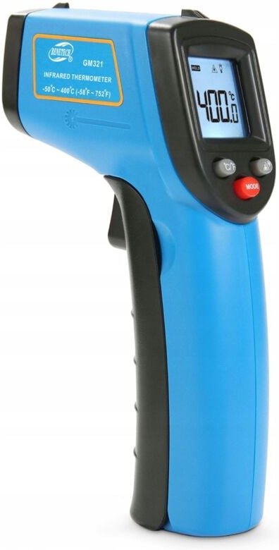 SET mit 10 LASERPYROMETER -50+400°C EMISSION