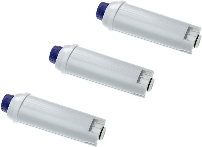 3x Wasserfilter Filter kompatibel mit DeLonghi ecam 23.210.W, ecam 23.240.B Kaffeevollautomat, Espressomaschine, Blau, W...