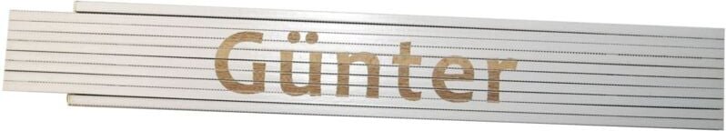 Zollstock Günter 2 m weiß Zollstock