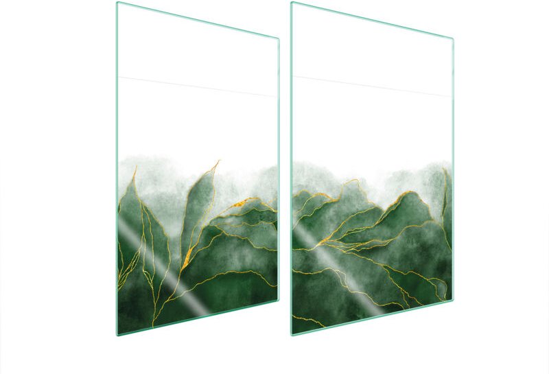 GLASSCHUTZPLATTE FÜR KÜCHE 2x35x52 BLÄTTER